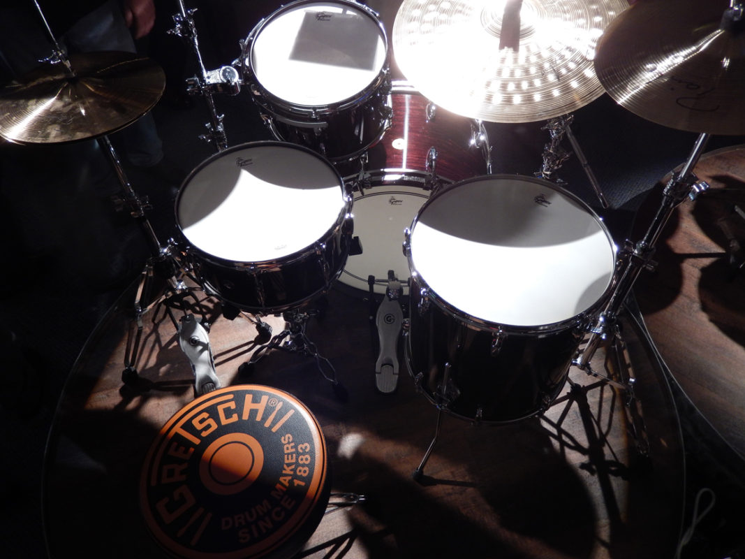 Gretsch drum samples, including snare, kick, cymbals, full kit